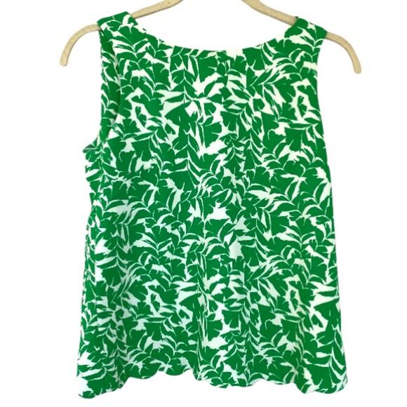NWOT J. Crew Good Feeling Green Scalloped Tank - Picture 6 of 9